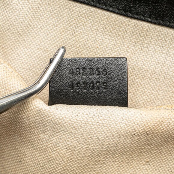 GUCCI Black Leather Backpack main image 7
